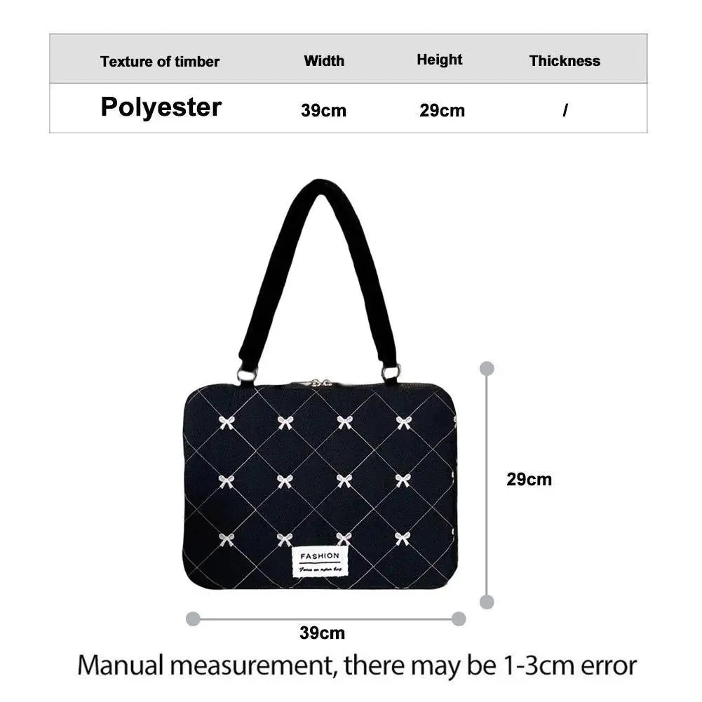 Portable Cute Bow Laptop Sleeve Bag