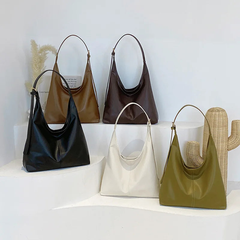 Vintage Large Capacity Hobo Shoulder Bag for Women