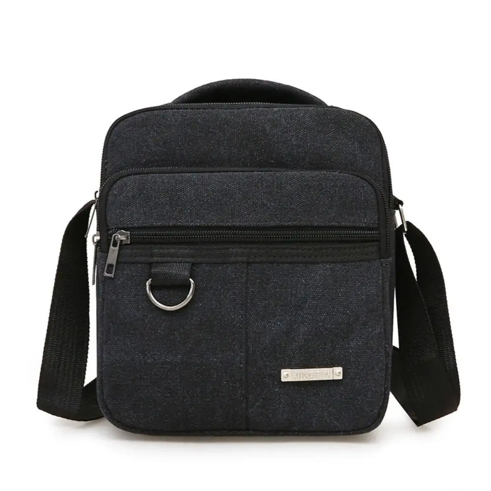 Large Capacity Canvas Crossbody Shoulder Bag for Men