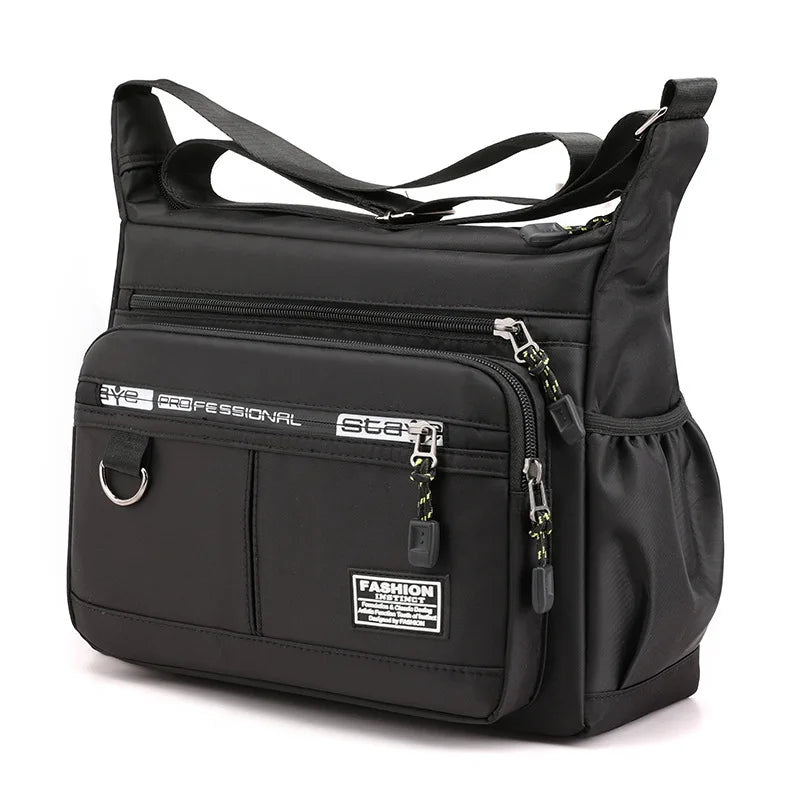 Large Capacity Oxford Multi Layer Crossbody Shoulder Bag for Men