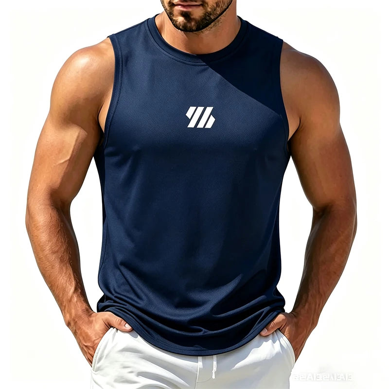 Men Mesh Fitness Sleeveless Sports Vest