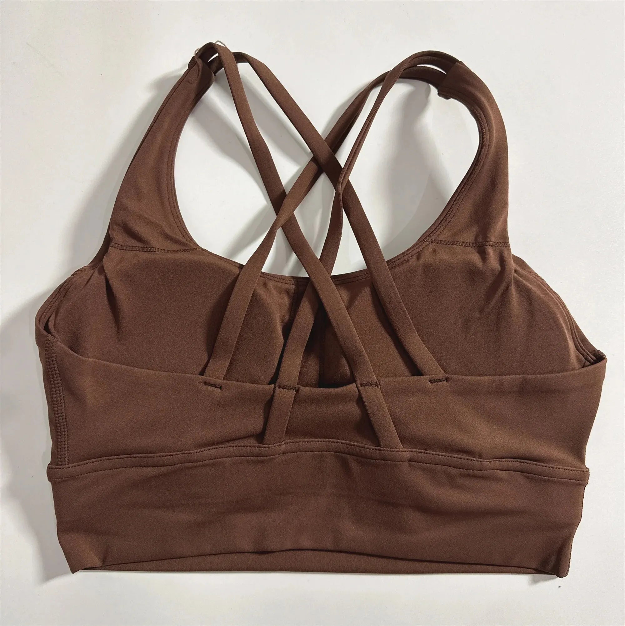 Women Cross Back Sports Bra Padded Fitness Gym Top