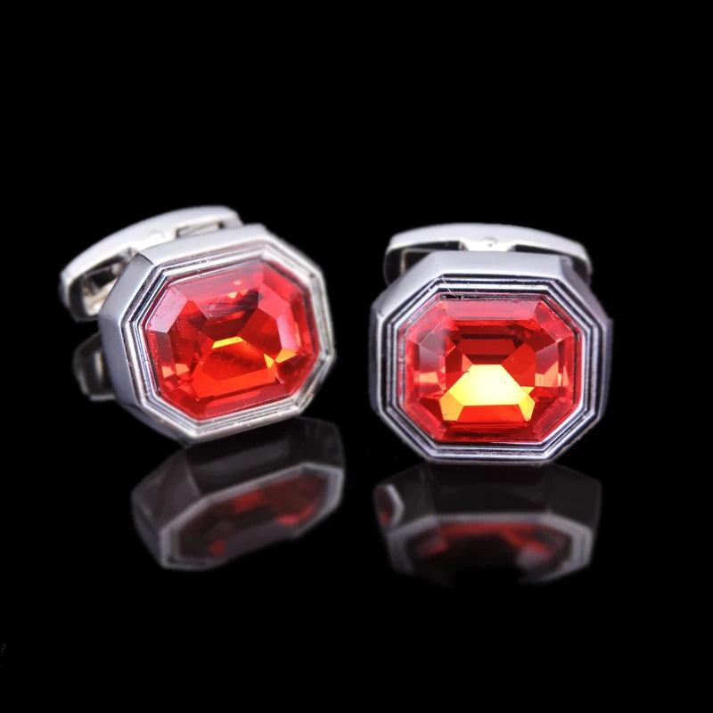 Men Luxury Crystal High Quality Cufflinks
