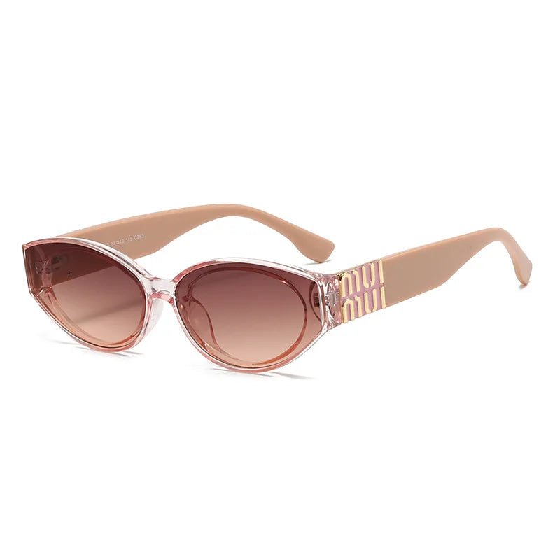 Women Luxury Oval UV400 Fashion Sunglasses Shades