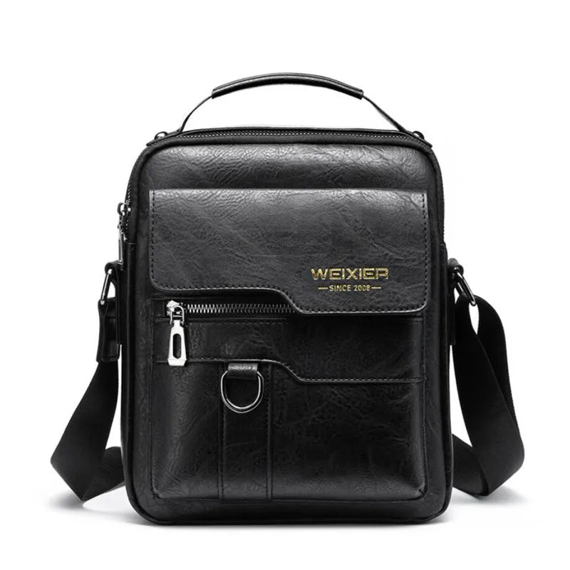 High Quality Leather Crossbody Shoulder Bag for Men