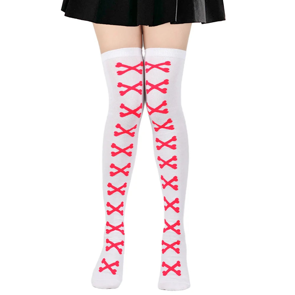 Opaque Thigh High Stockings for Women