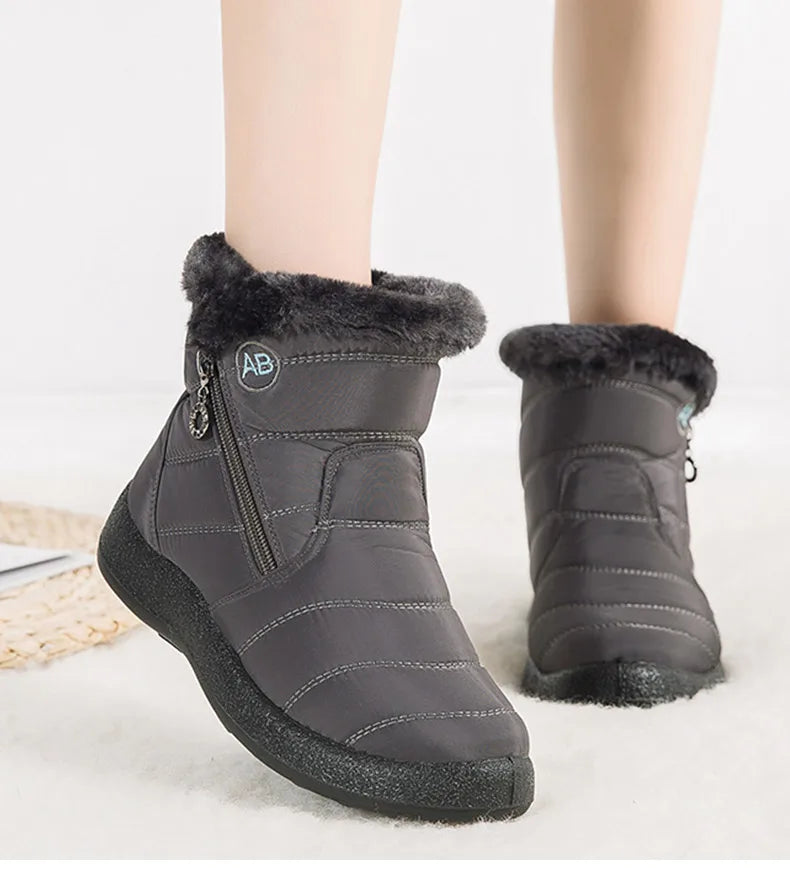 Women Fur Lined Winter Ankle Boots
