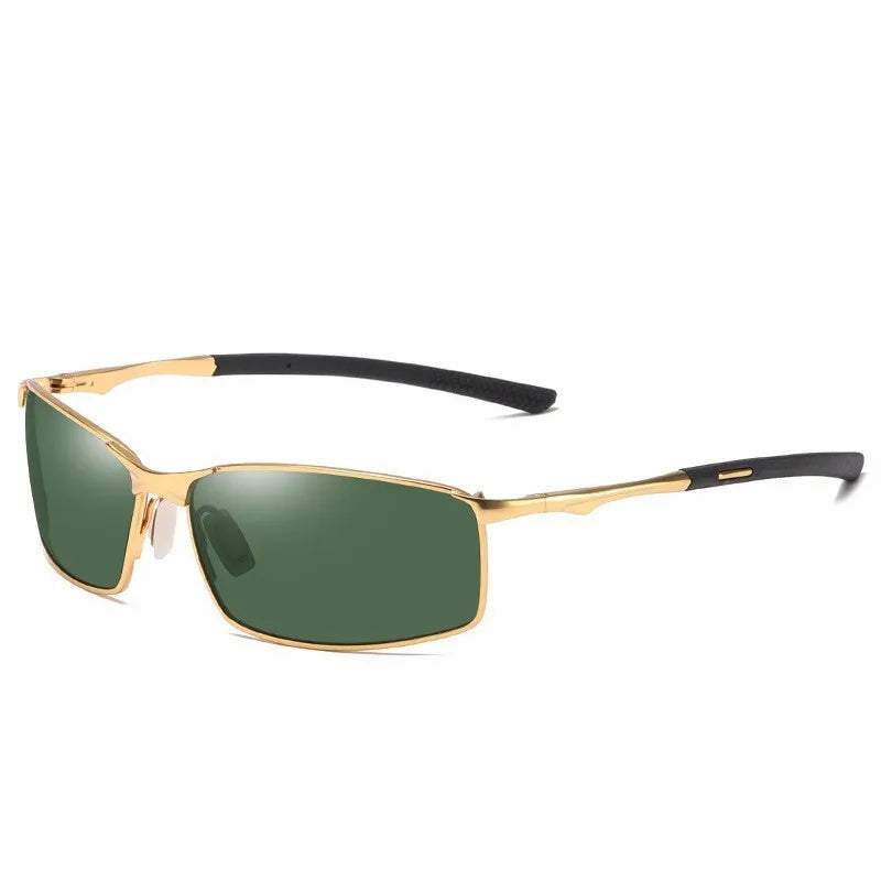 Men Polarized Rectangle Color Changing UV400 Sunglasses