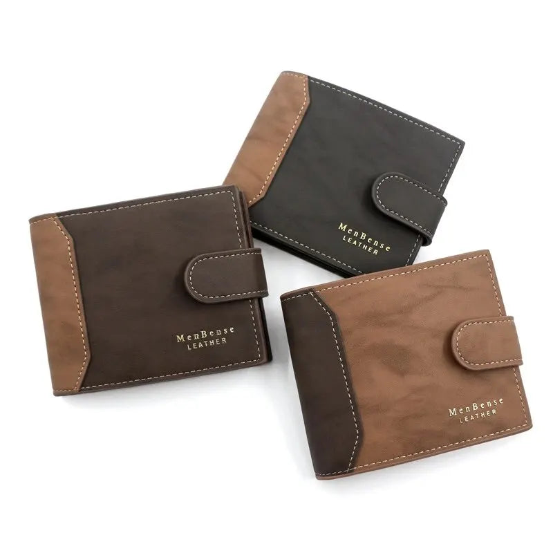 PU Leather Business Card Holder Wallet for Men