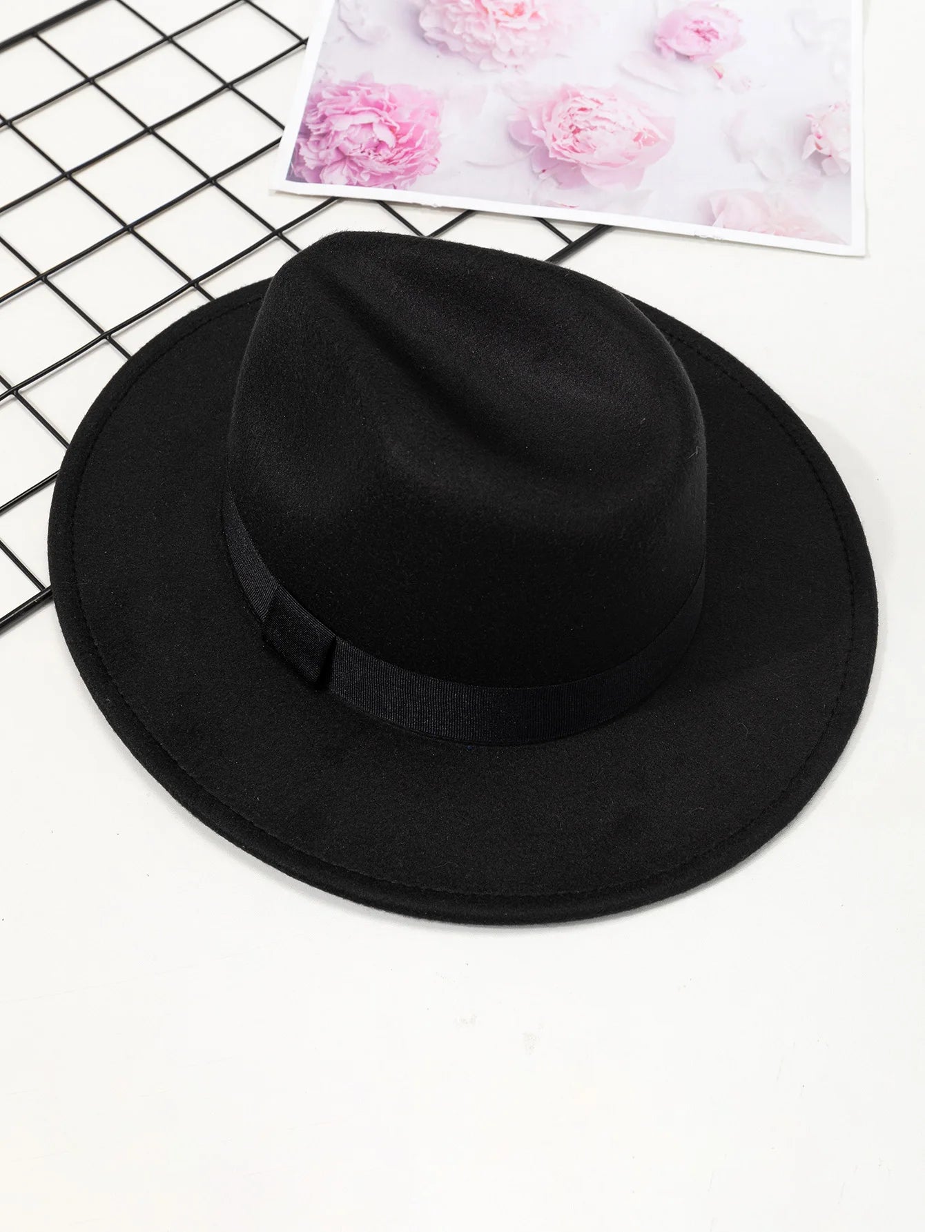 Men Woolen Wide Brim Jazz Hat Fashion Style