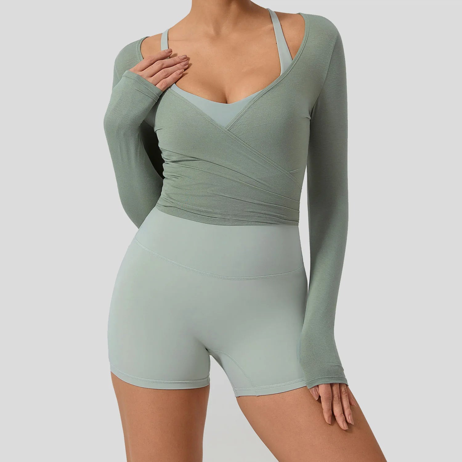 Women Long Sleeve Top Breathable Quick Dry Sportswear