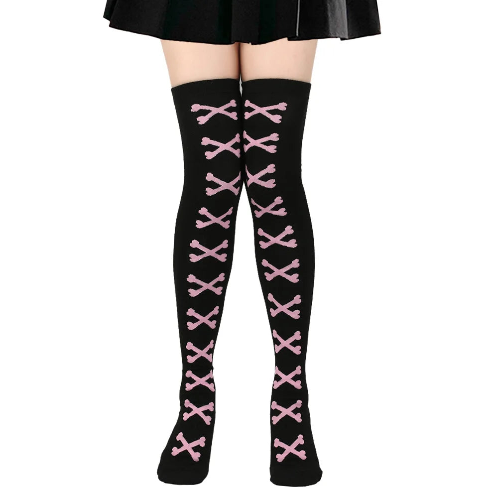 Opaque Thigh High Stockings for Women