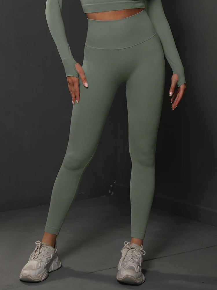 Women Seamless Butt Lifting High Waist Yoga Leggings Fitness Pants