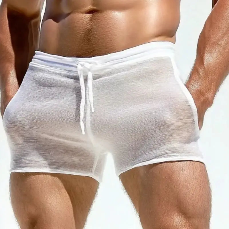 Men Lace Up Casual Underwear Shorts