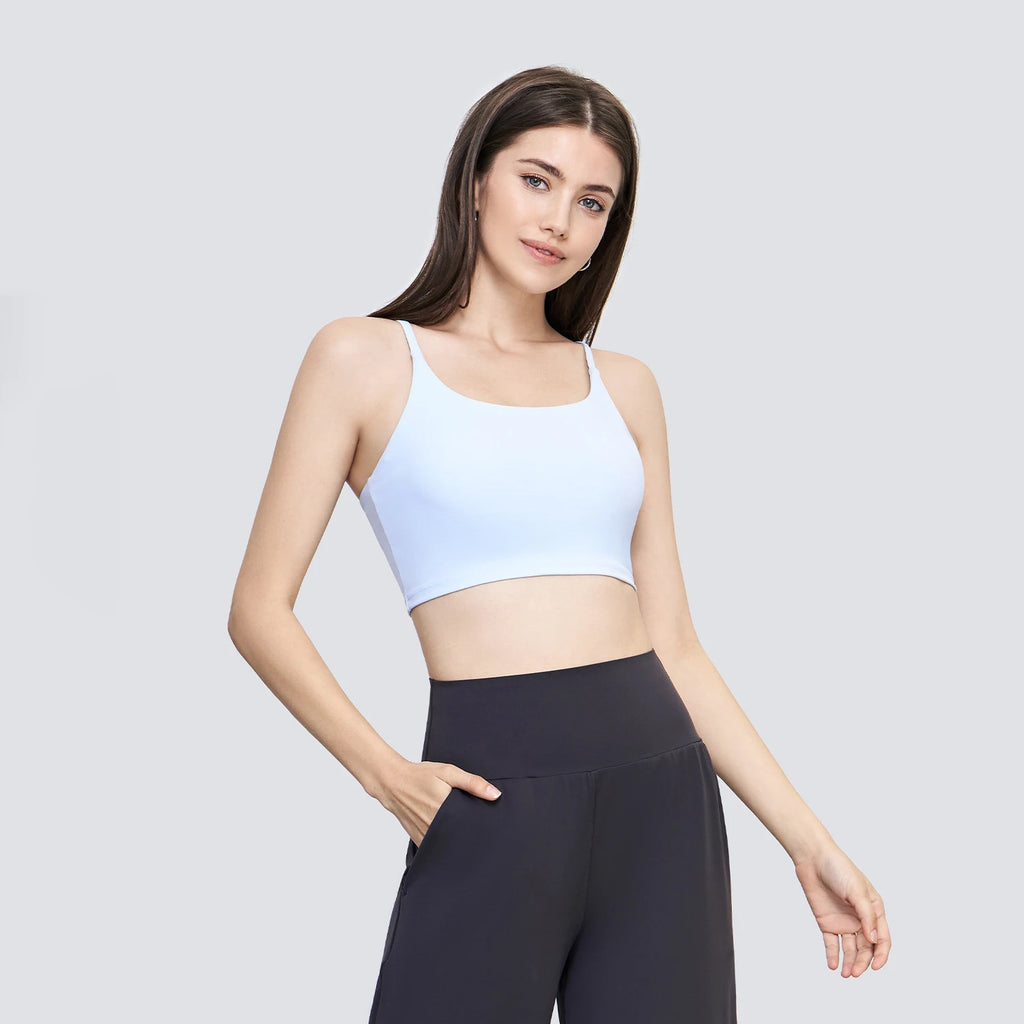 Women High Support Padded Sports Bra Quick Dry Fitness Top