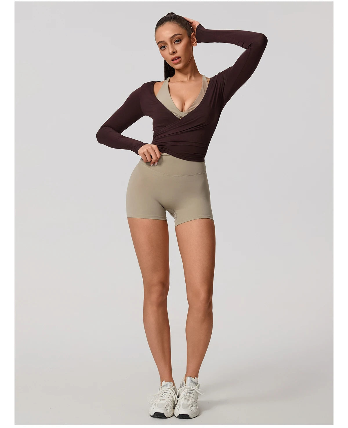 Women Long Sleeve Top Breathable Quick Dry Sportswear