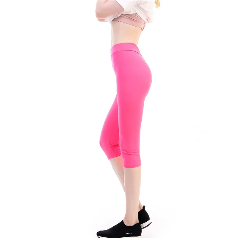 High Waisted Capri Yoga Leggings for Women