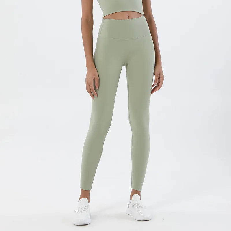 High Waist Nylon Yoga Leggings for Women