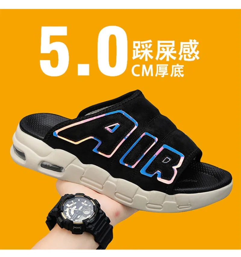Men's Slippers 2025 Summer Breathable Slippers Large Fashion Platform Casual Shoes for Men New Light Sneakers Zapatos De Hombre