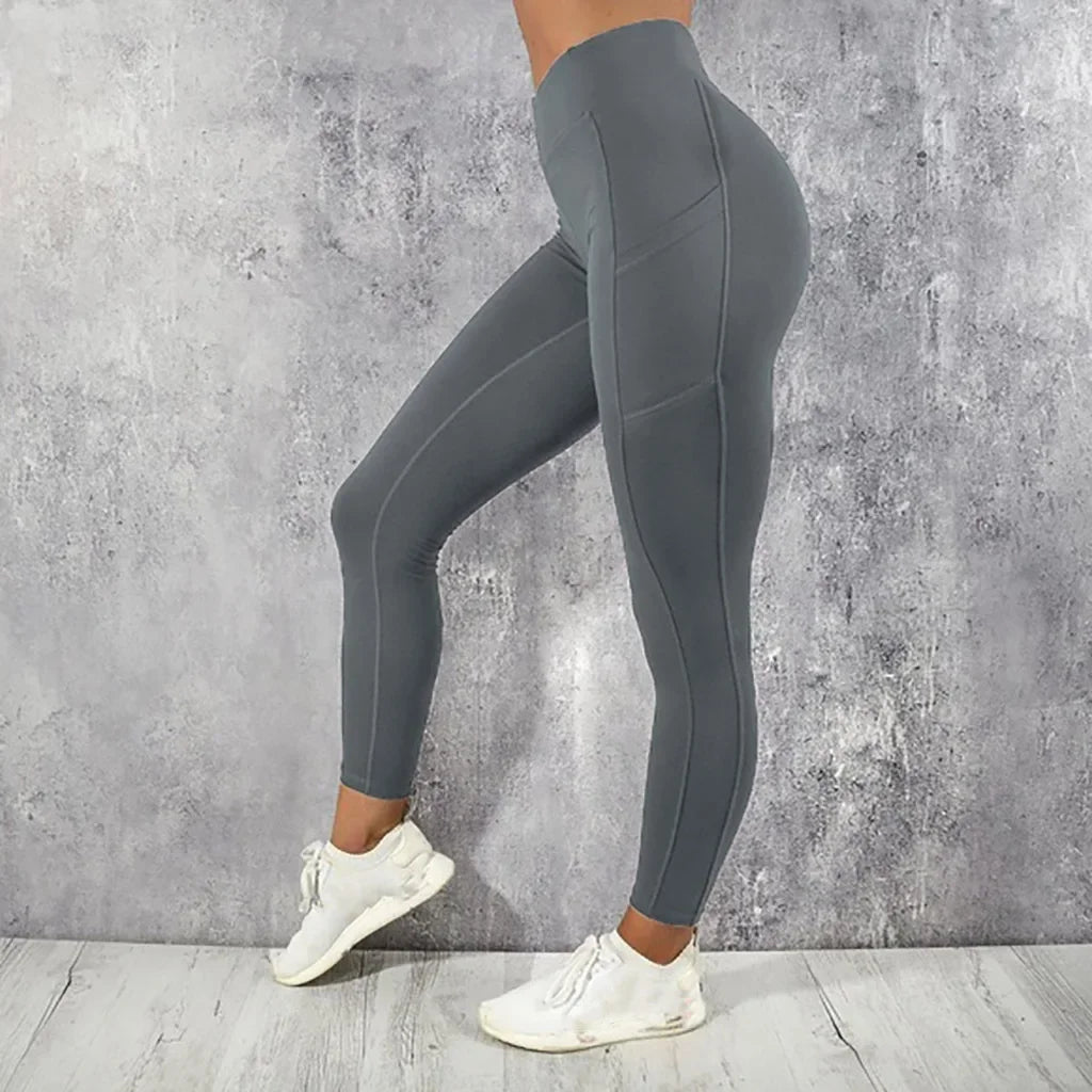 High Waist Shapewear Leggings with Pockets for Women