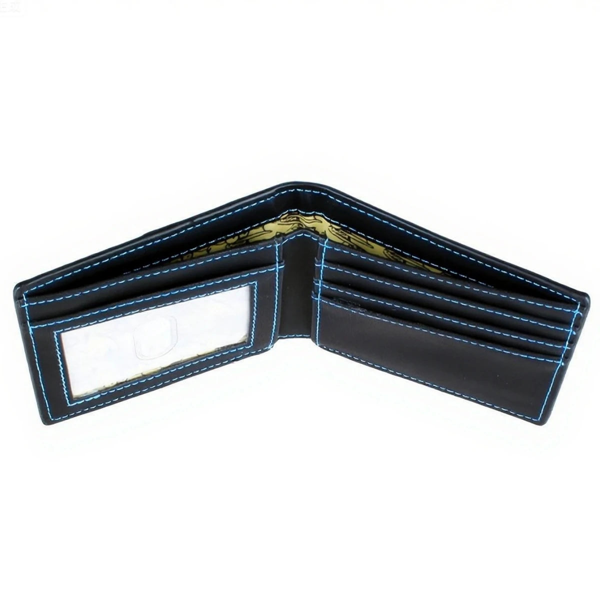 Cartoon Embroidered Leather Wallet for Men