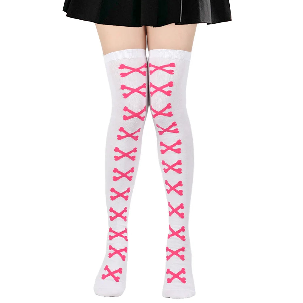 Opaque Thigh High Stockings for Women