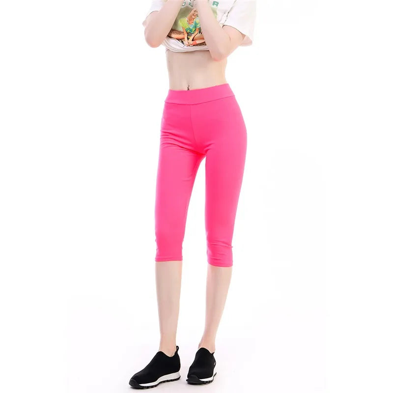 High Waisted Capri Yoga Leggings for Women