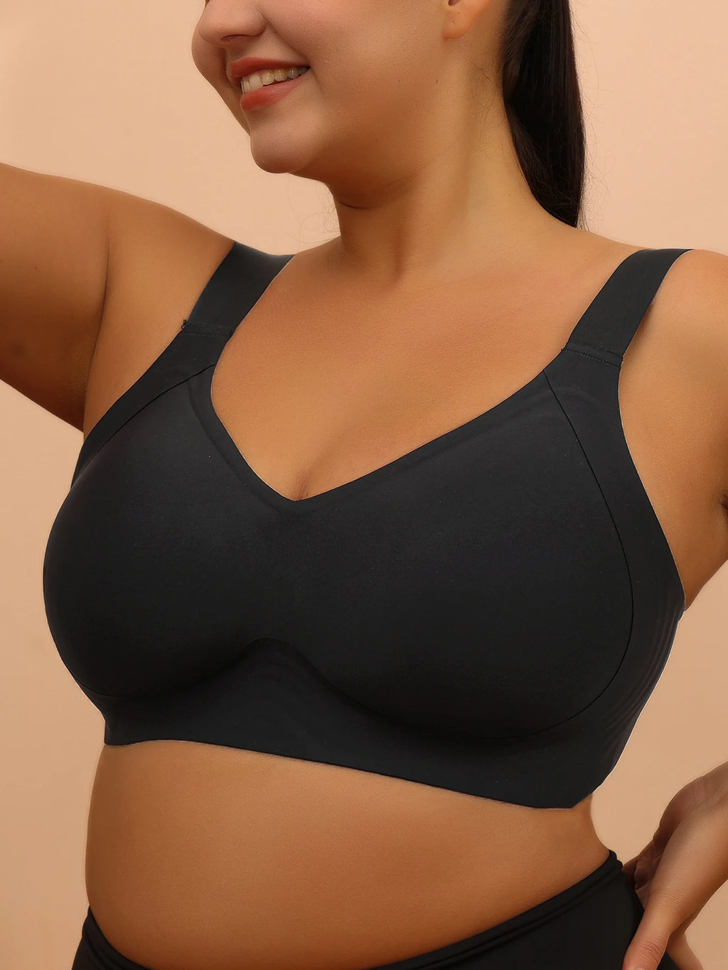 Plus Size Wireless Sleep and Yoga Bra for Women Anti Sagging Support