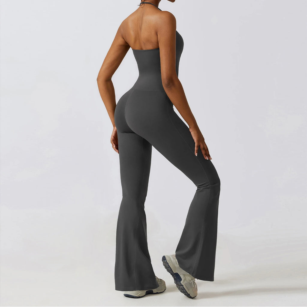 Women Sleeveless Yoga Jumpsuit Fitness Sports Bodysuit