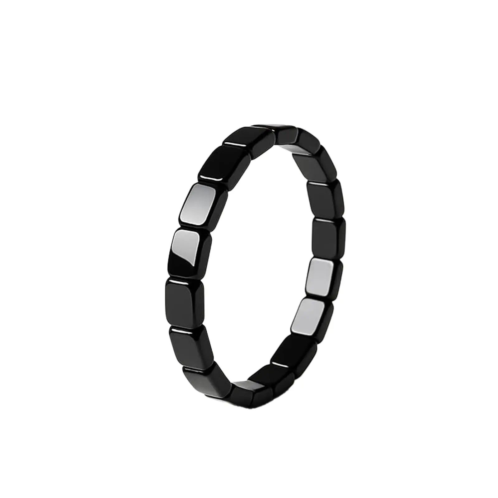 Men Natural Hematite Stone Beaded Bracelet Jewelry