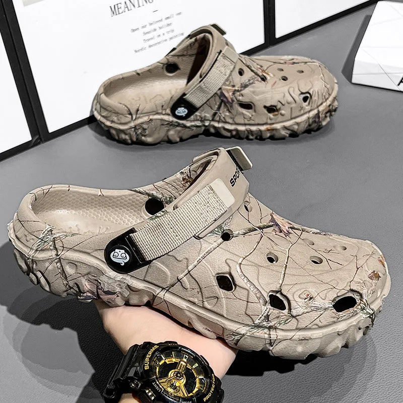 Mens Classic Outdoor Anti-Slip Garden Clog Sandals
