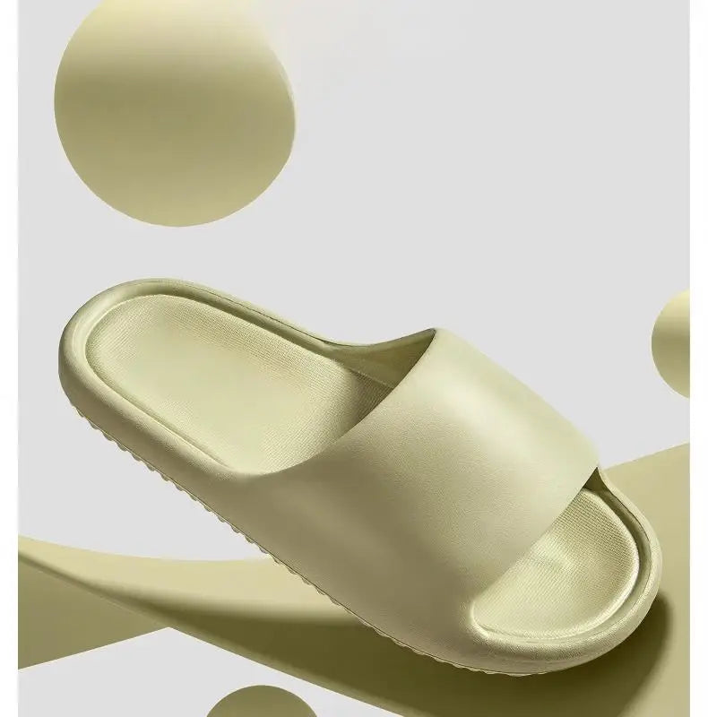 Men's Classy  Slippers for Women's Home Use Thick-Soled Indoor Summer Bread Sandals for Men's Couples Bathroom Bathing Non-Slip Slippers
