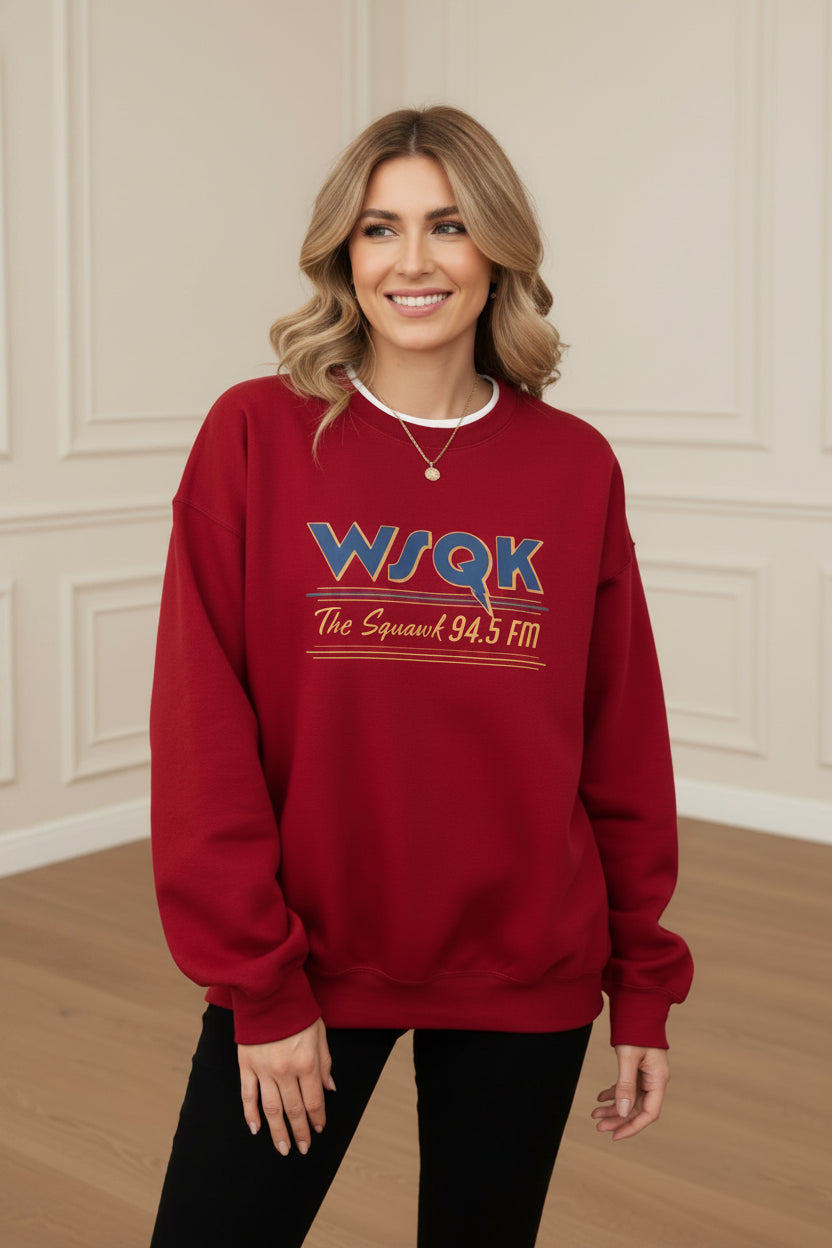 Women Retro Radio Graphic Sweatshirt