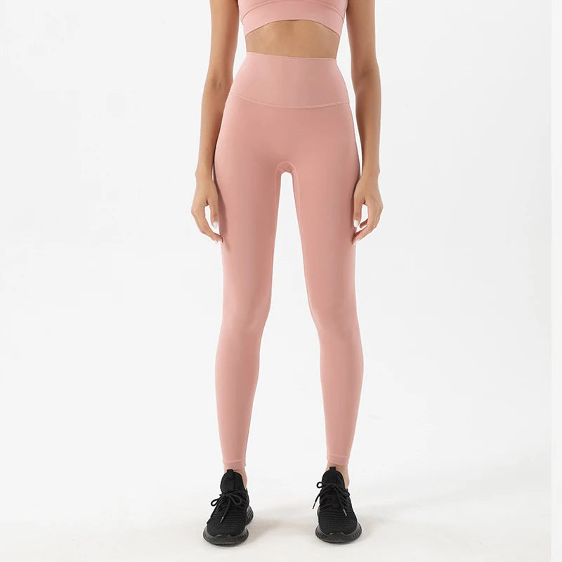 High Waist Nylon Yoga Leggings for Women
