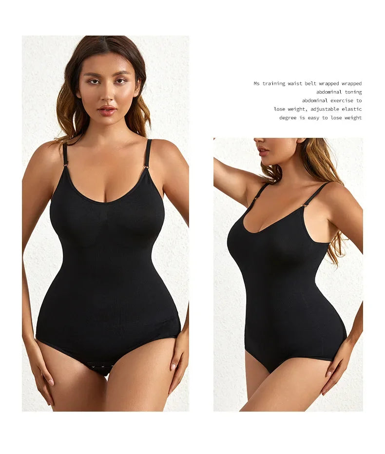 Seamless Tummy Control Shapewear Bodysuit for Women