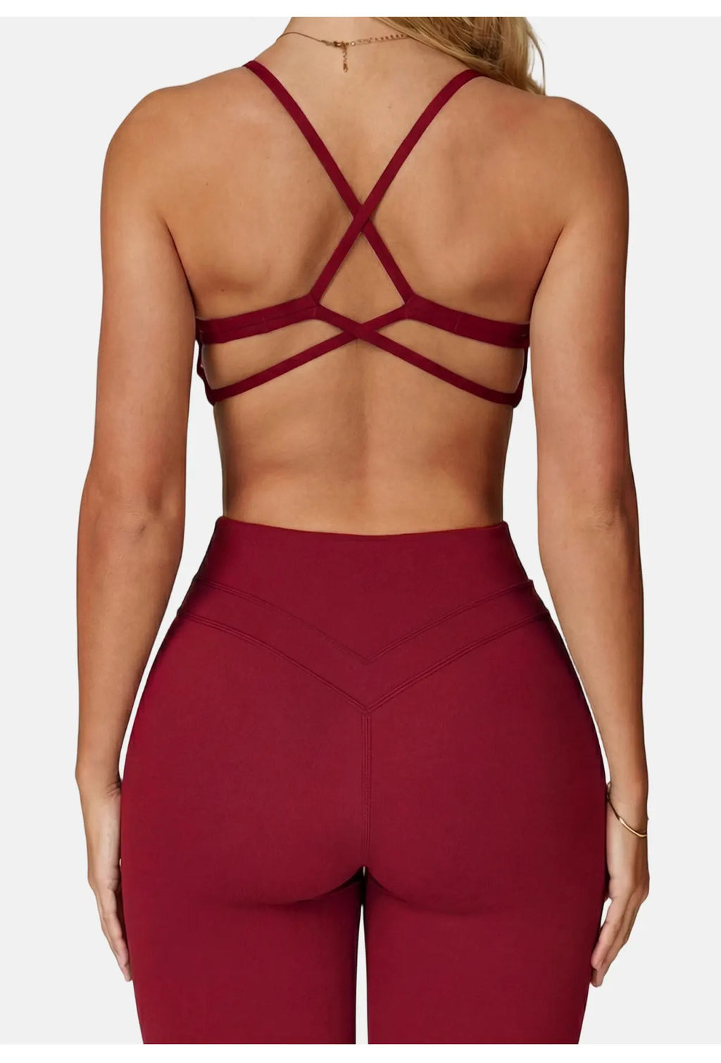Women High Support Cross Back Push Up Sports Bra