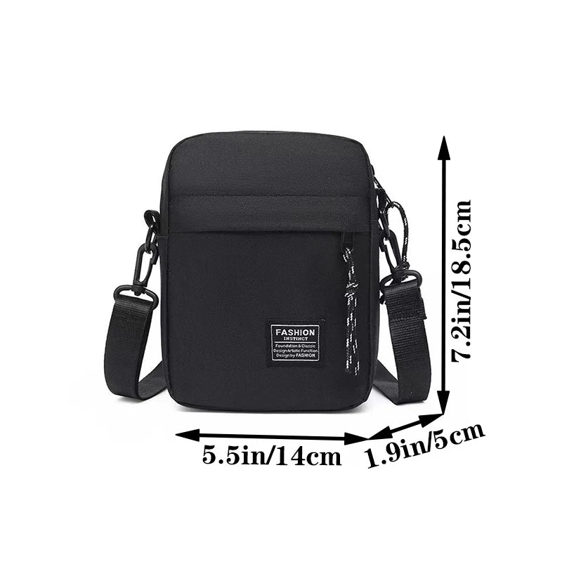 Minimalist Nylon Crossbody Bag for Men
