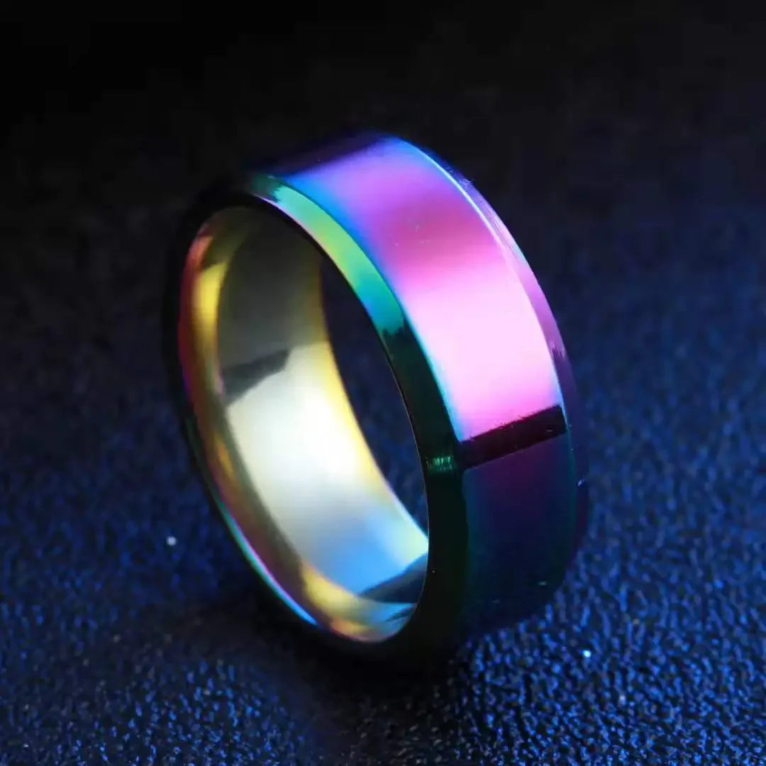 Men Stainless Steel Matte Wedding Band Ring