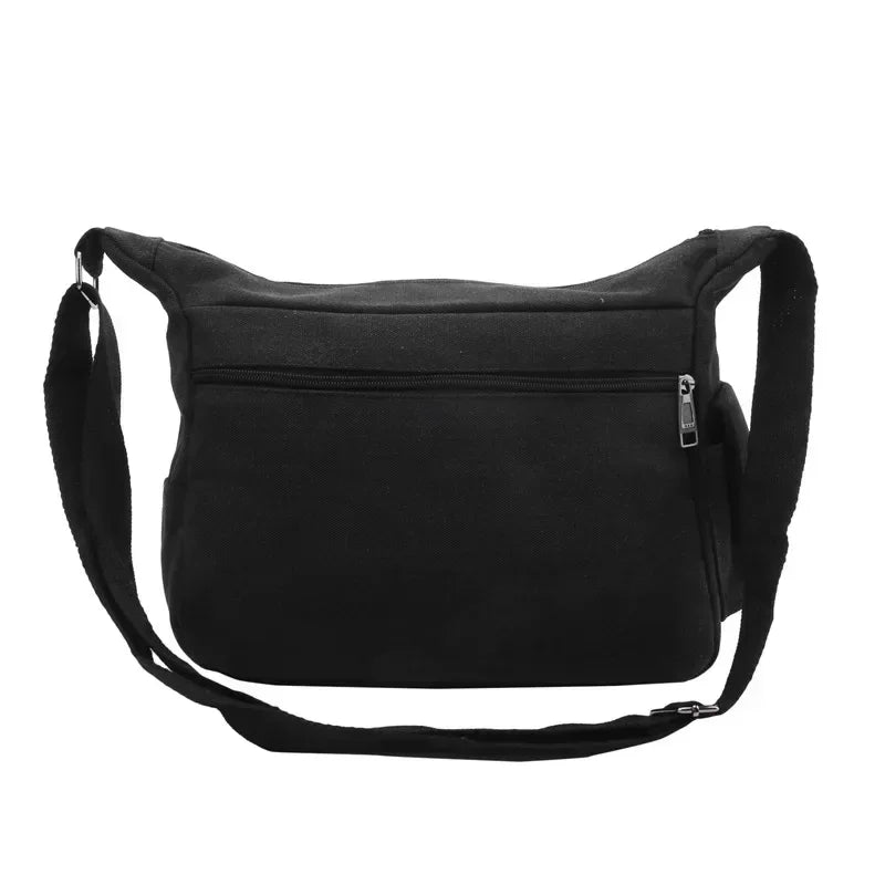 Large Capacity Canvas Crossbody Messenger Tote Bag for Men