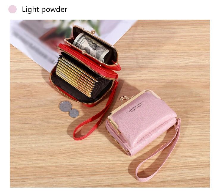 Large Capacity Wristlet Wallet Card Holder for Women