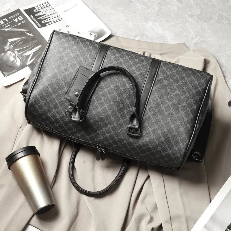 Large Capacity Luxury Top Handle Travel Tote Bag for Men