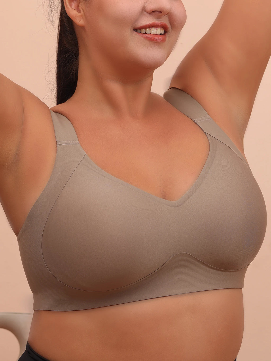 Plus Size Wireless Sleep and Yoga Bra for Women Anti Sagging Support