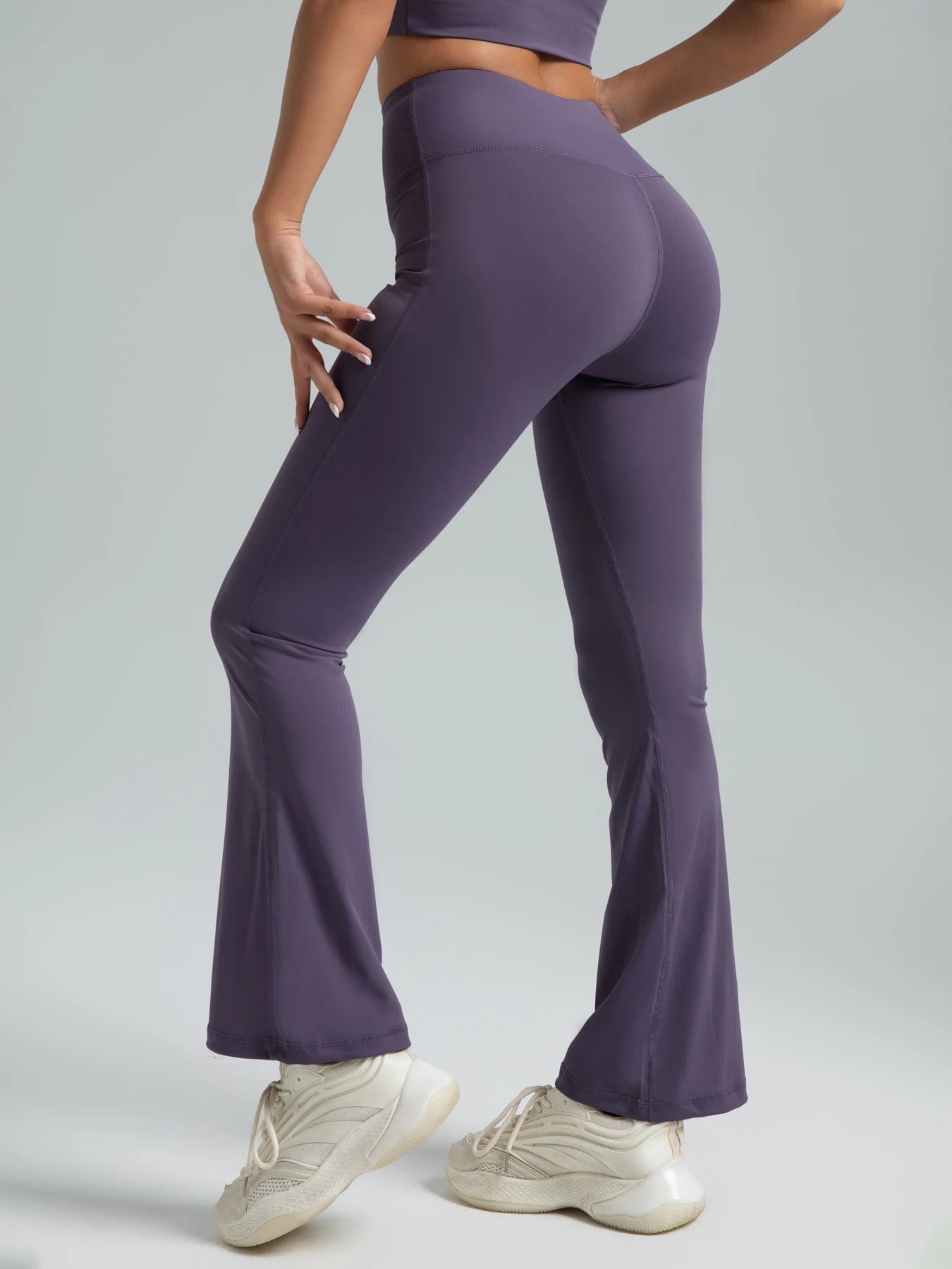 Women High Waisted Bootcut Yoga Pants Flared Fitness Leggings