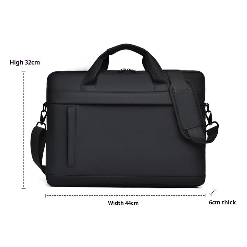 Business Laptop Tote Briefcase Bag with Adjustable Shoulder Strap for Men