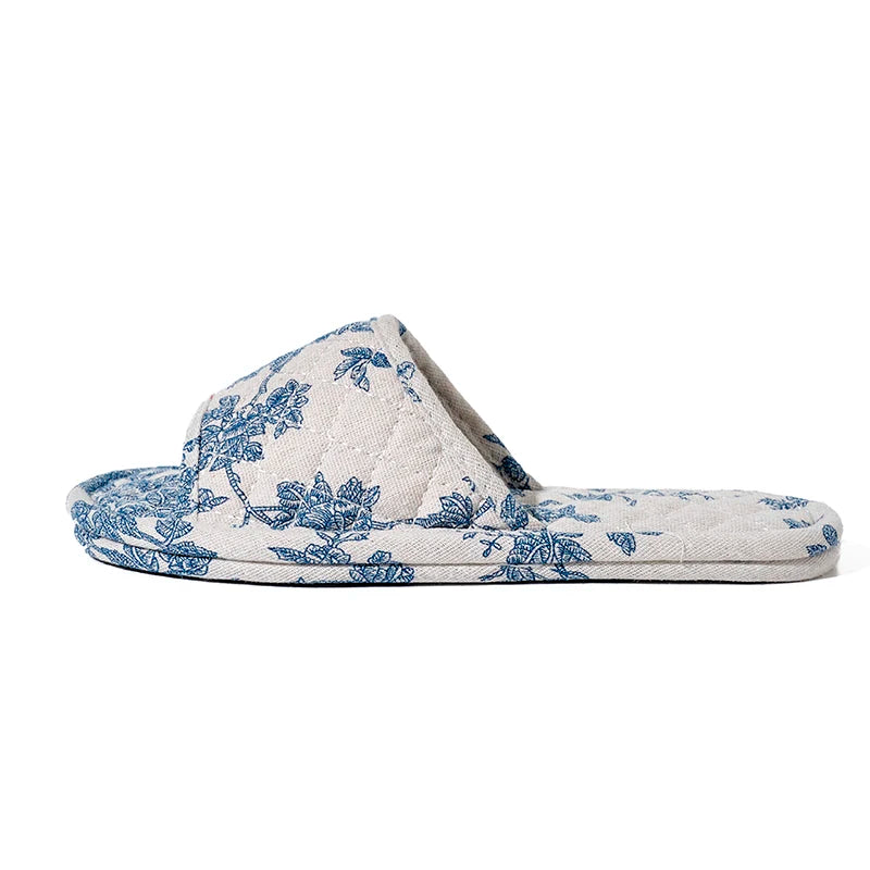Women Soft Cotton Floral Home Slippers