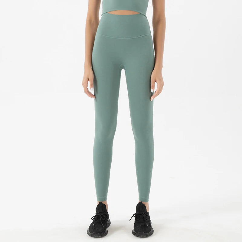 High Waist Nylon Yoga Leggings for Women