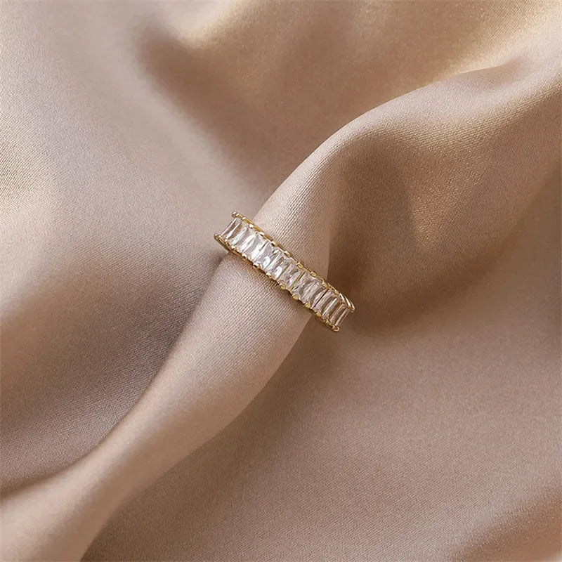 Women Small Ball Open Metal Ring Fashion Jewelry