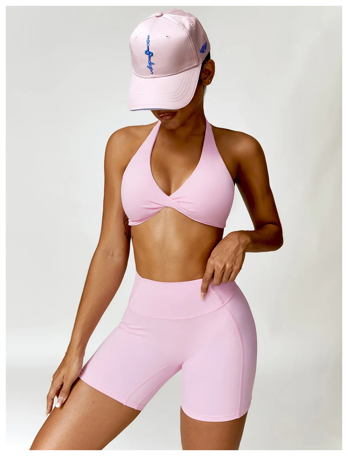 Women Seamless Yoga Set Push Up Sports Bra and High Waist Leggings