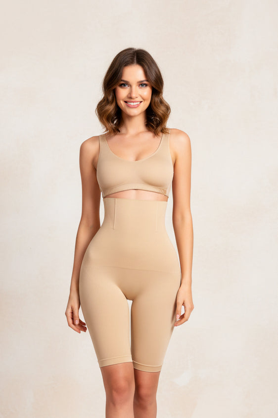 High Waist Tummy Control Seamless Boyshort Shapewear for Women