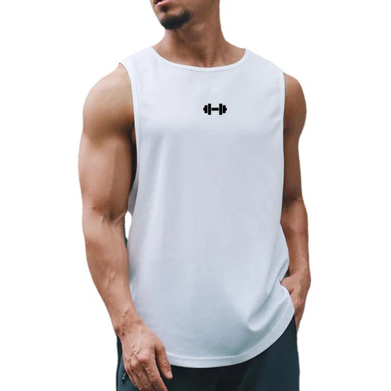 Men Summer Gym Tank Top Fitness Sleeveless Vest